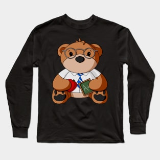 Male Teacher Teddy Bear Long Sleeve T-Shirt